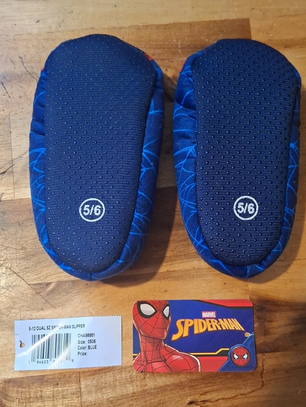 Toddler 5/6 Spiderman Slippers